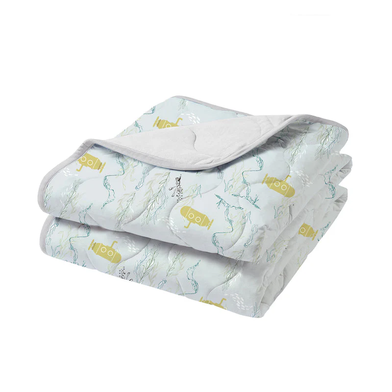 Nest Designs Kids/Baby 3.2 TOG Bamboo Jersey Quilted Medium Winter Blanket 57″ x 70″ – Blub Blub Yellow Sub