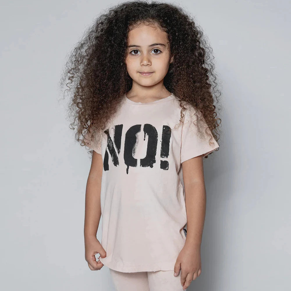 Nununu Kids No! T-Shirt – Bleached Nude