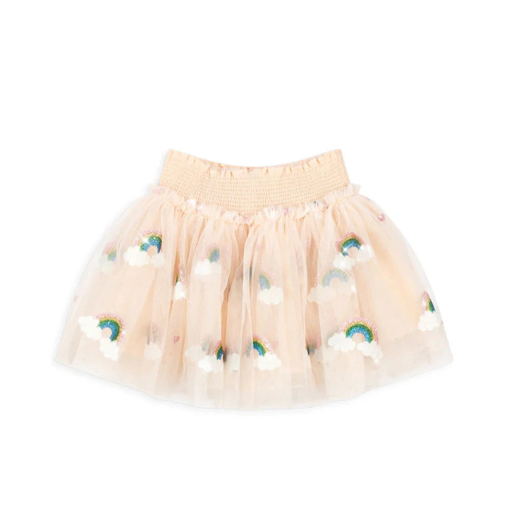 Konges Sloejd Kids Girls Tullie Smock Skirt – Rainbow Glitter