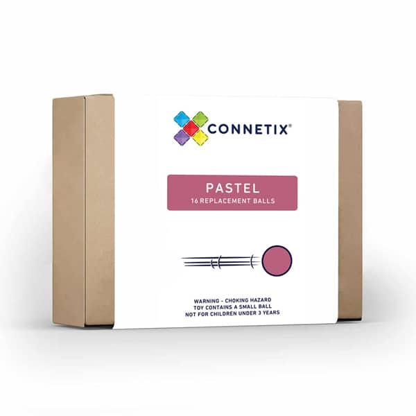 CONNETIX Pastel Tiles – 16 Pieces Replacement Ball Pack