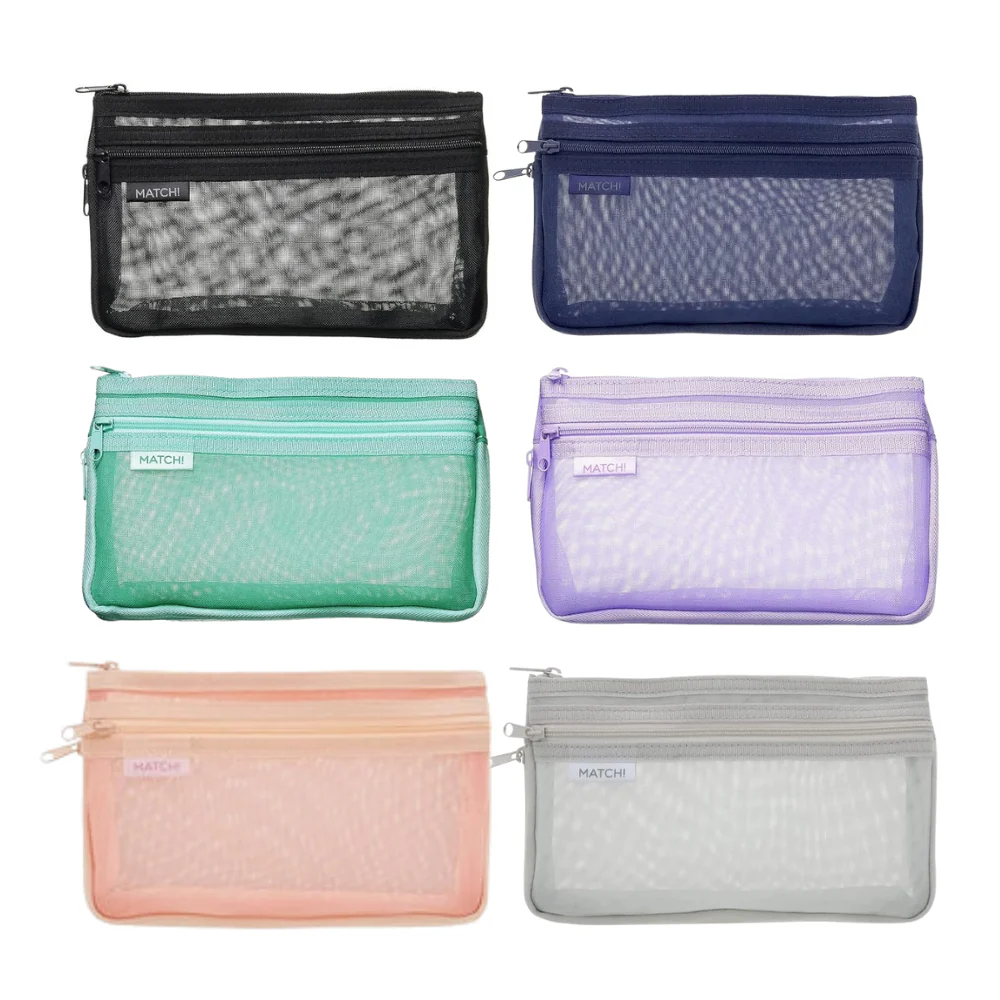 Sun-Star MATCH Expandable Mesh Pencil Case