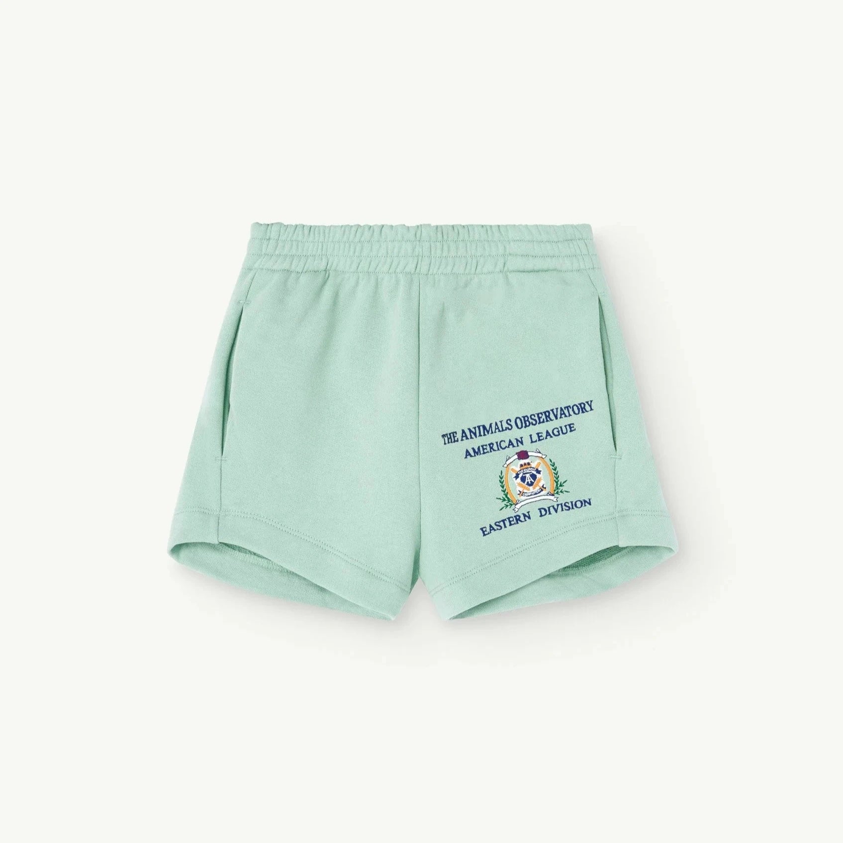 THE ANIMALS OBSERVATORY Kids Turquoise Gardener Shorts – 3Y