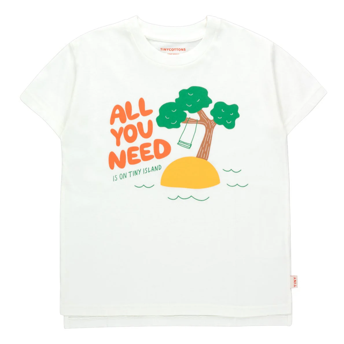 TINYCOTTONS Kids ALL YOU NEED TEE in Off-white