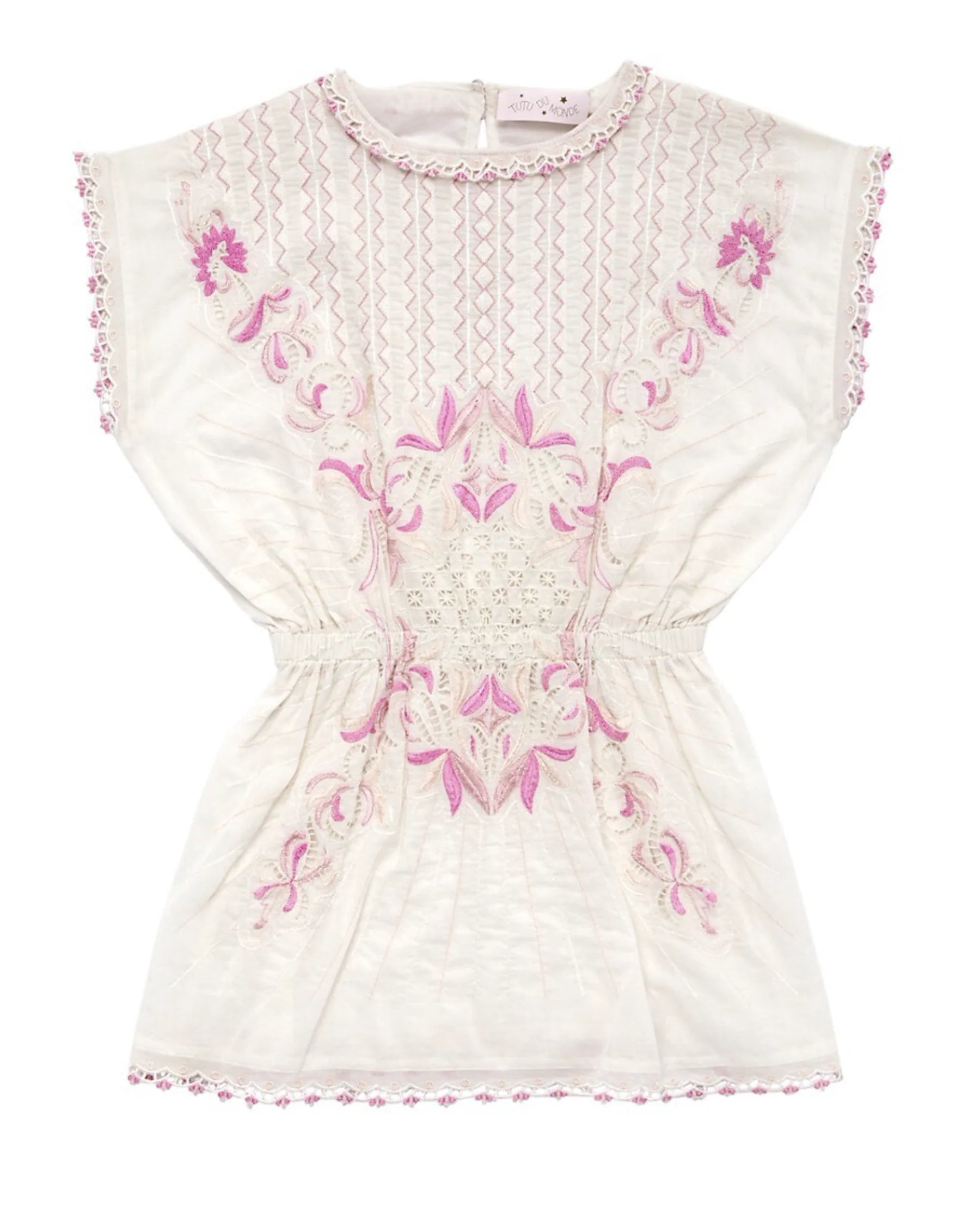 Tutu Du Monde Girl’s COPACABANA Samba Embroidered Kaftan – Milk