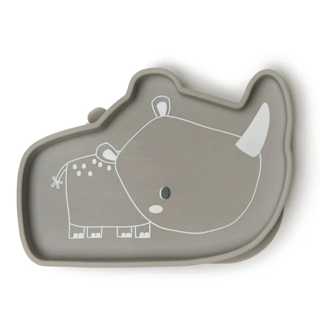 LOULOU LOLLIPOP Born to be Wild Silicone Snack Plate –  Rhino