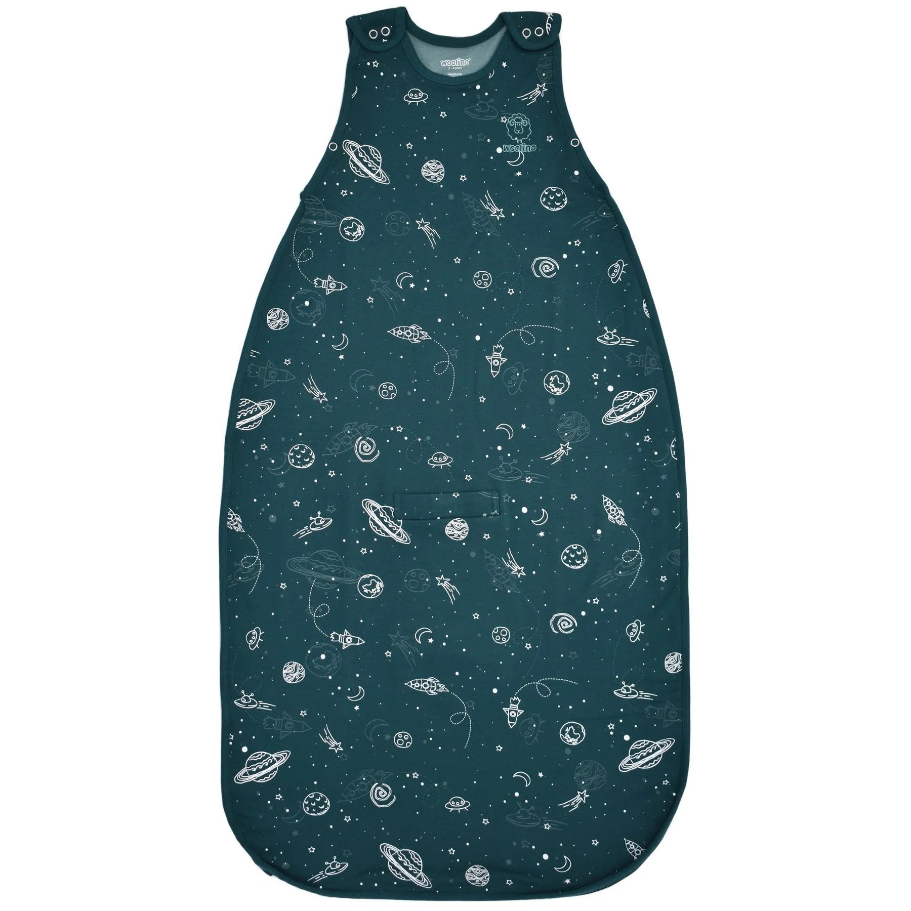 Woolino Merino Wool 4 Season Sleep Bag ULTIMATE – Space (Glow In The Dark)
