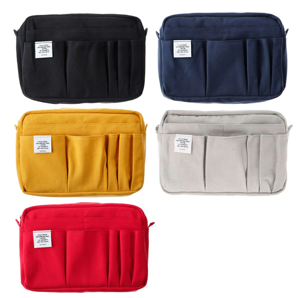 Delfonics Cotton Canvas Utility Pouch (M) — 14 Pockets