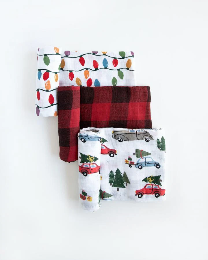 Little Unicorn Cotton Muslin Swaddle Blanket Set – Holiday Haul