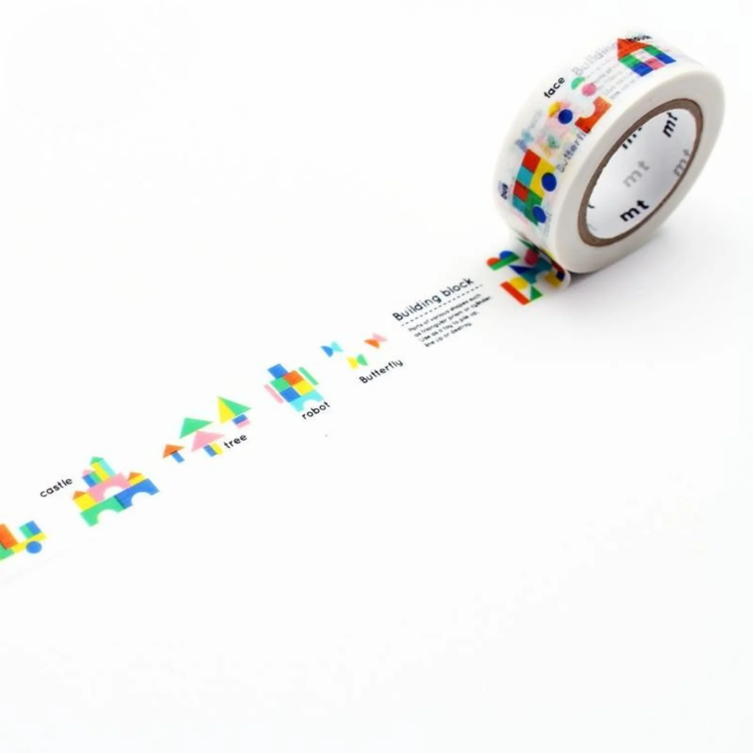 mt for kids Washi Tape – Building Blocks  – 15mm
