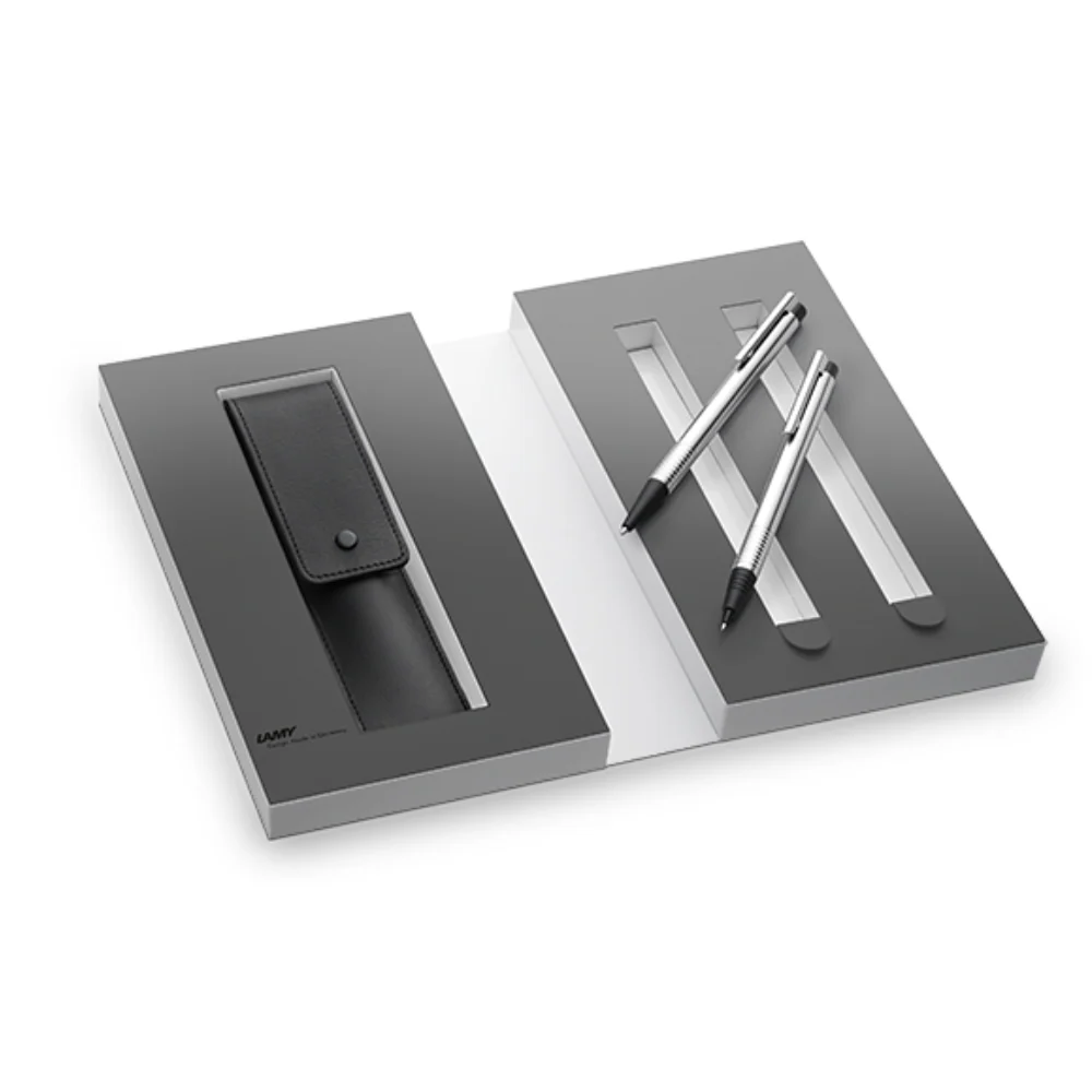 LAMY Logo Matt Black Ballpoint Pen and Mechanical Pencil Set