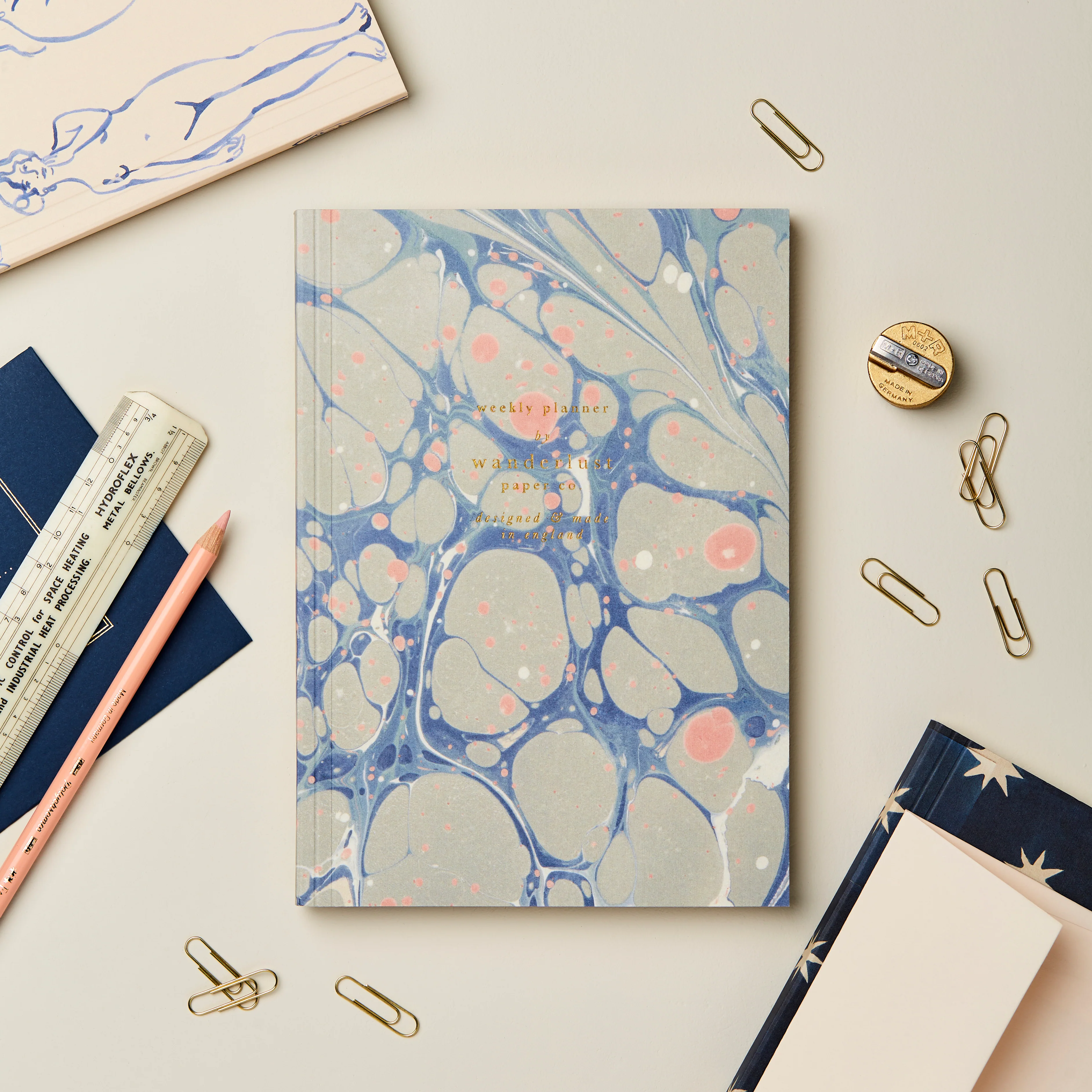 Wanderlust Blue Marble Weekly Planner