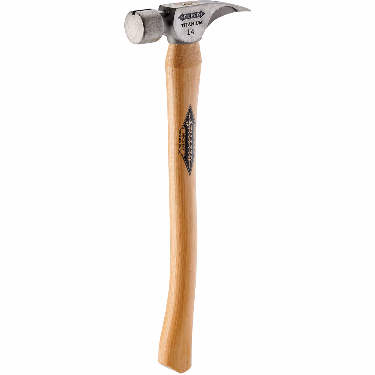 Stiletto 14 Oz. Smooth-Face Framing Hammer with Hickory Handle