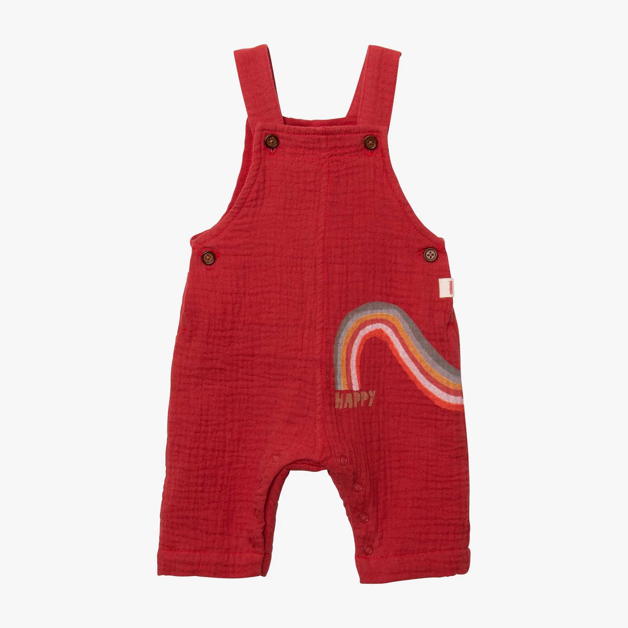 Catimini Baby Clay-colored Overalls – 3M/6M