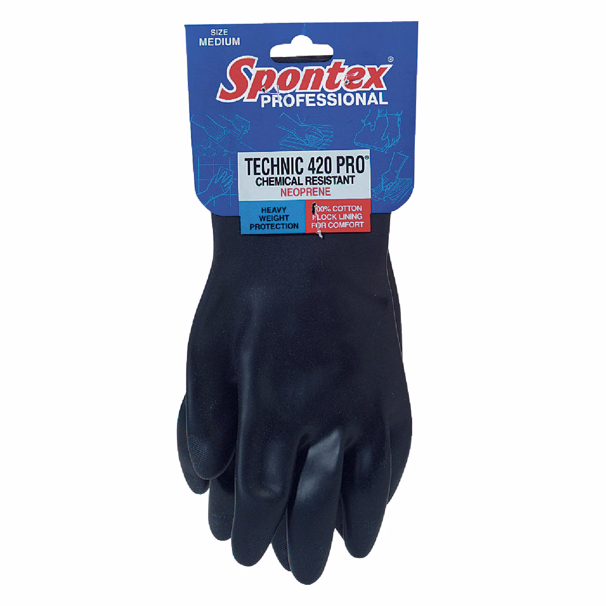 Spontex Technic 420 Pro Medium Neoprene Rubber Glove