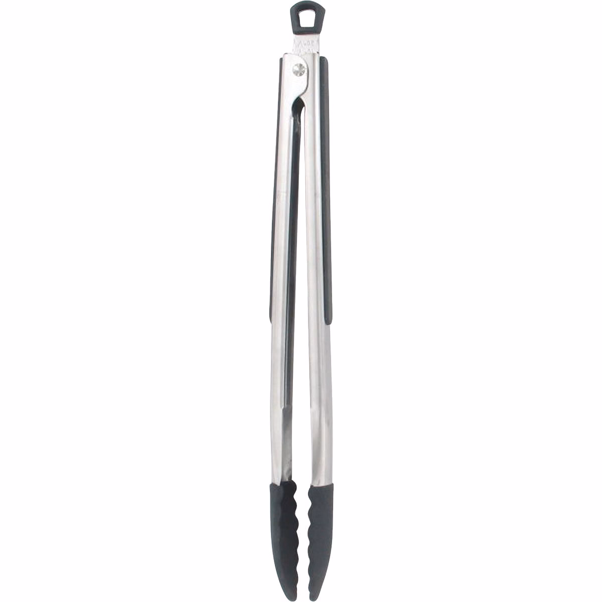 Farberware 11 In. Pro Black Silicone Tip Locking Tongs