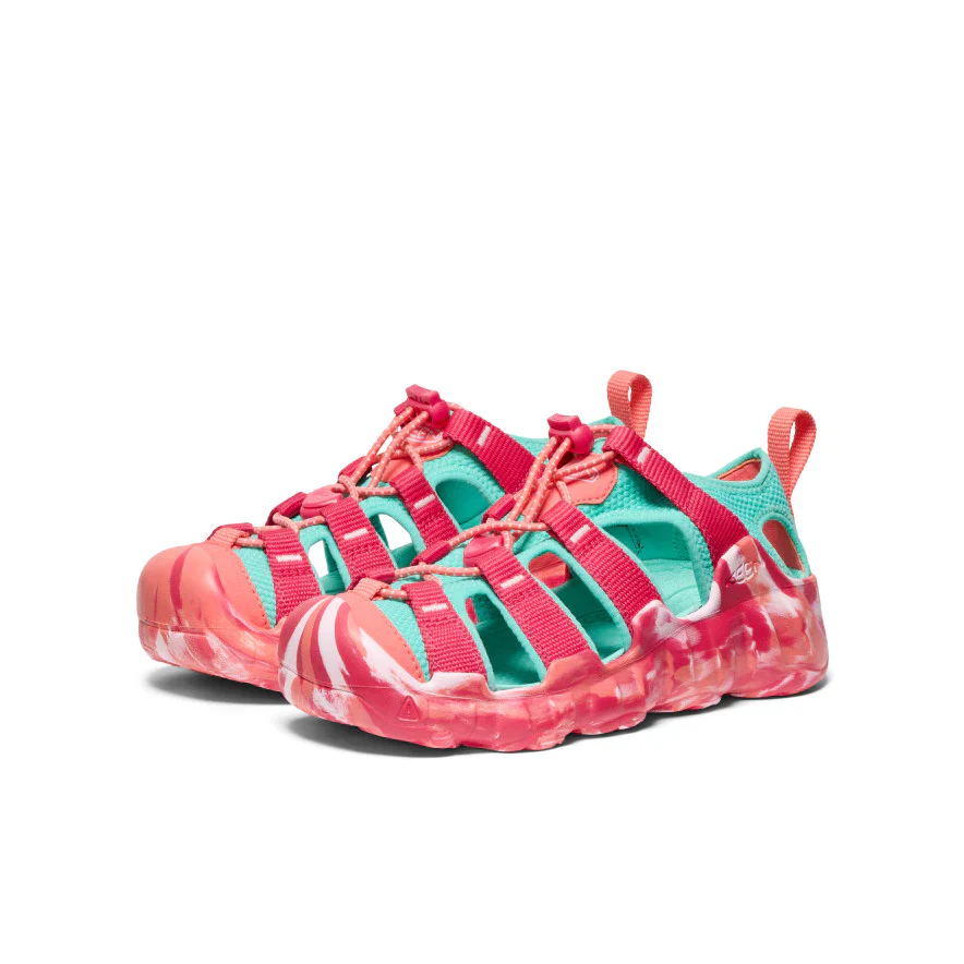 KEEN Kids Hyperport H2 Extra Cushy Sandal – Raspberry/Pool Blue