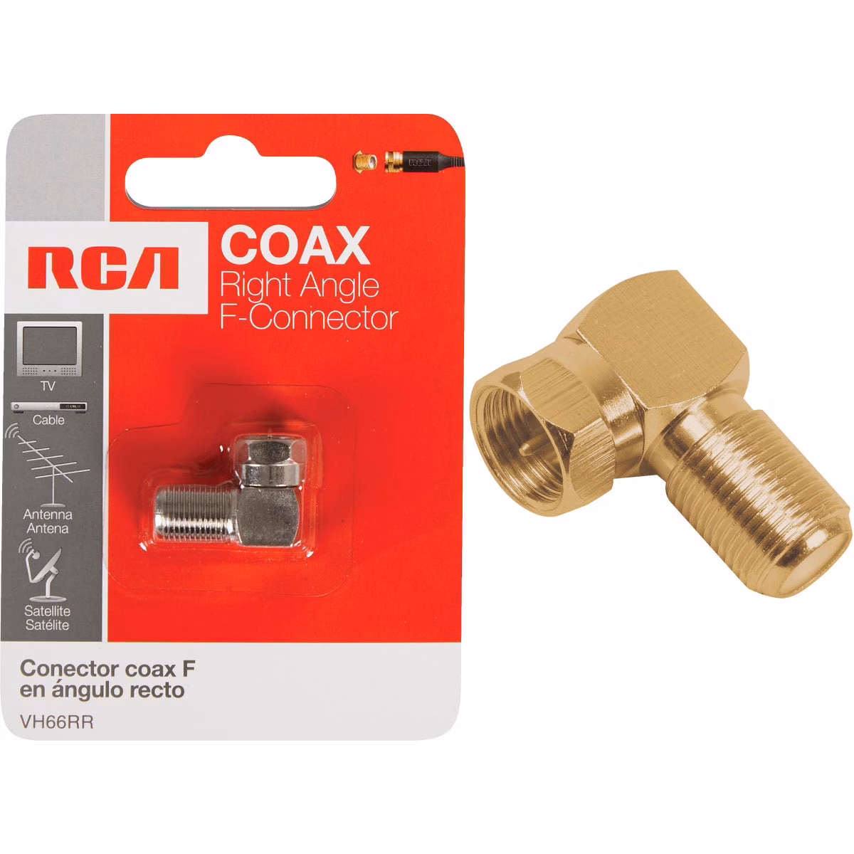 RCA Right Angle Coaxial F-Connector