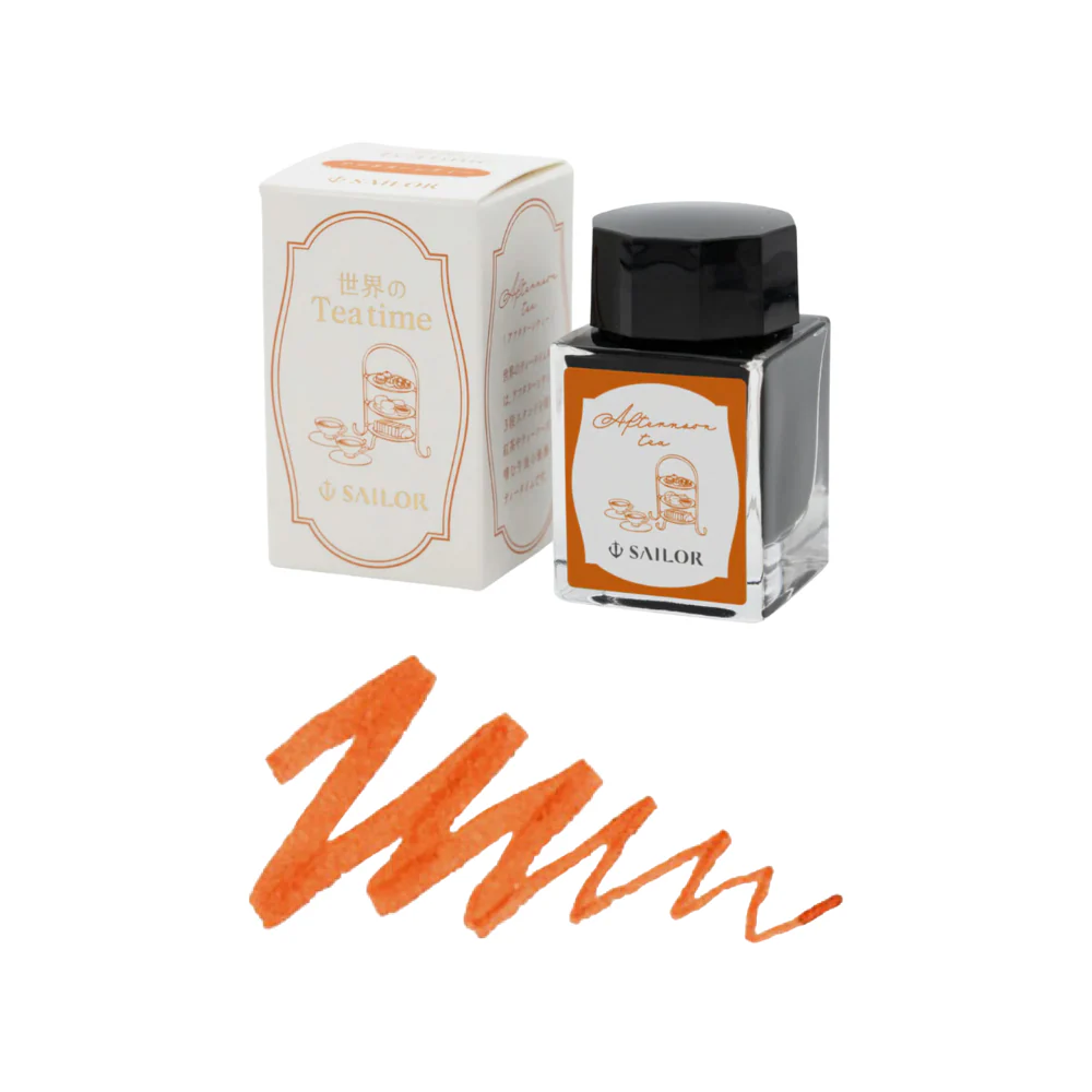 Sailor Bottled Fountain Pen Ink – Tea Time Around the World Limited Edition [Afternoon Tea] 20ml