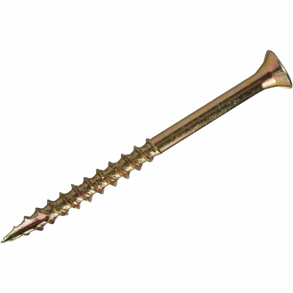 Do it Best #9 x 2-1/2 In. Star Drive Flat Head Gold Construction Wood Screw (84-Count, 1 Lb.)