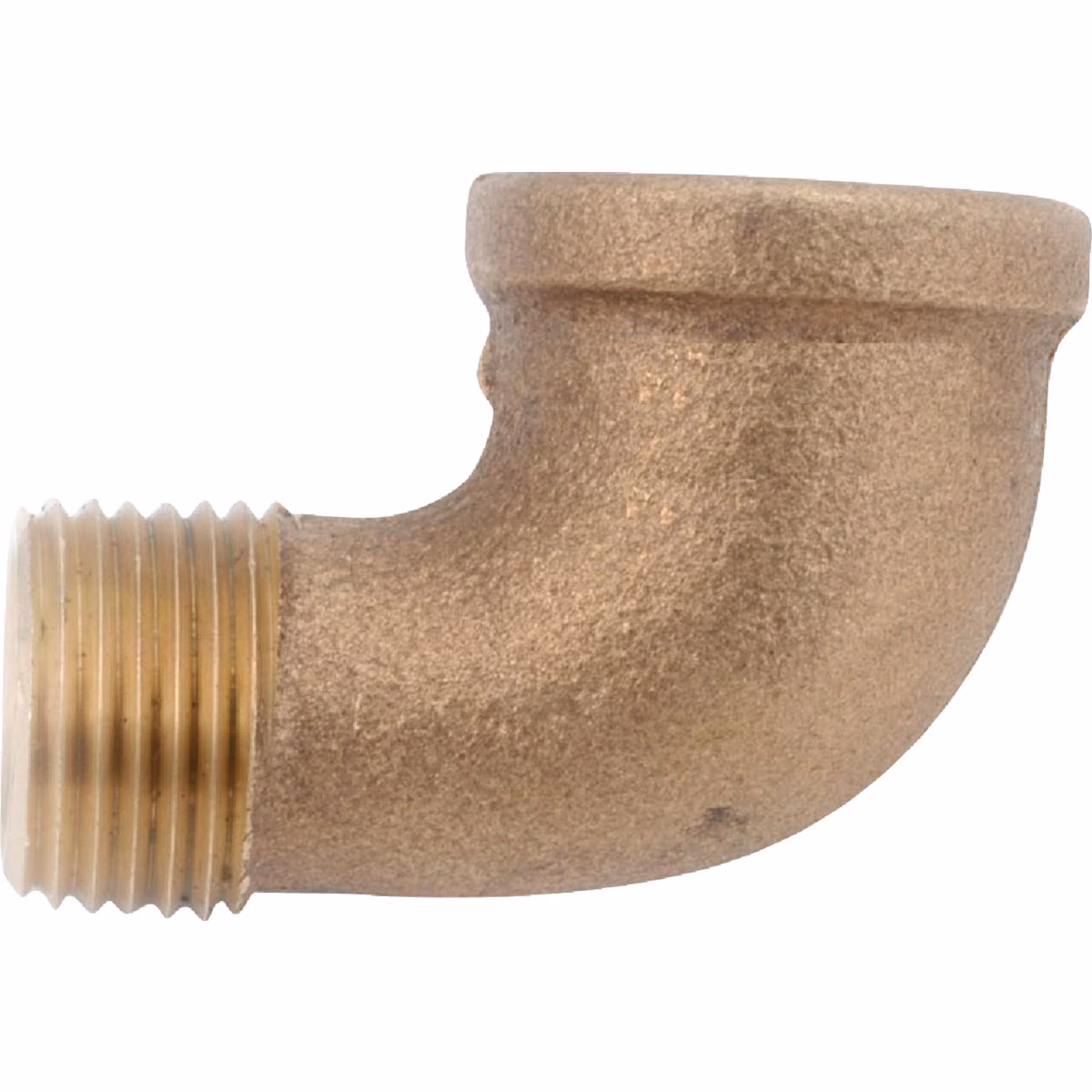 Anderson Metals 3/8 In. 90 Deg. Red Brass Threaded Elbow (1/4 Bend)
