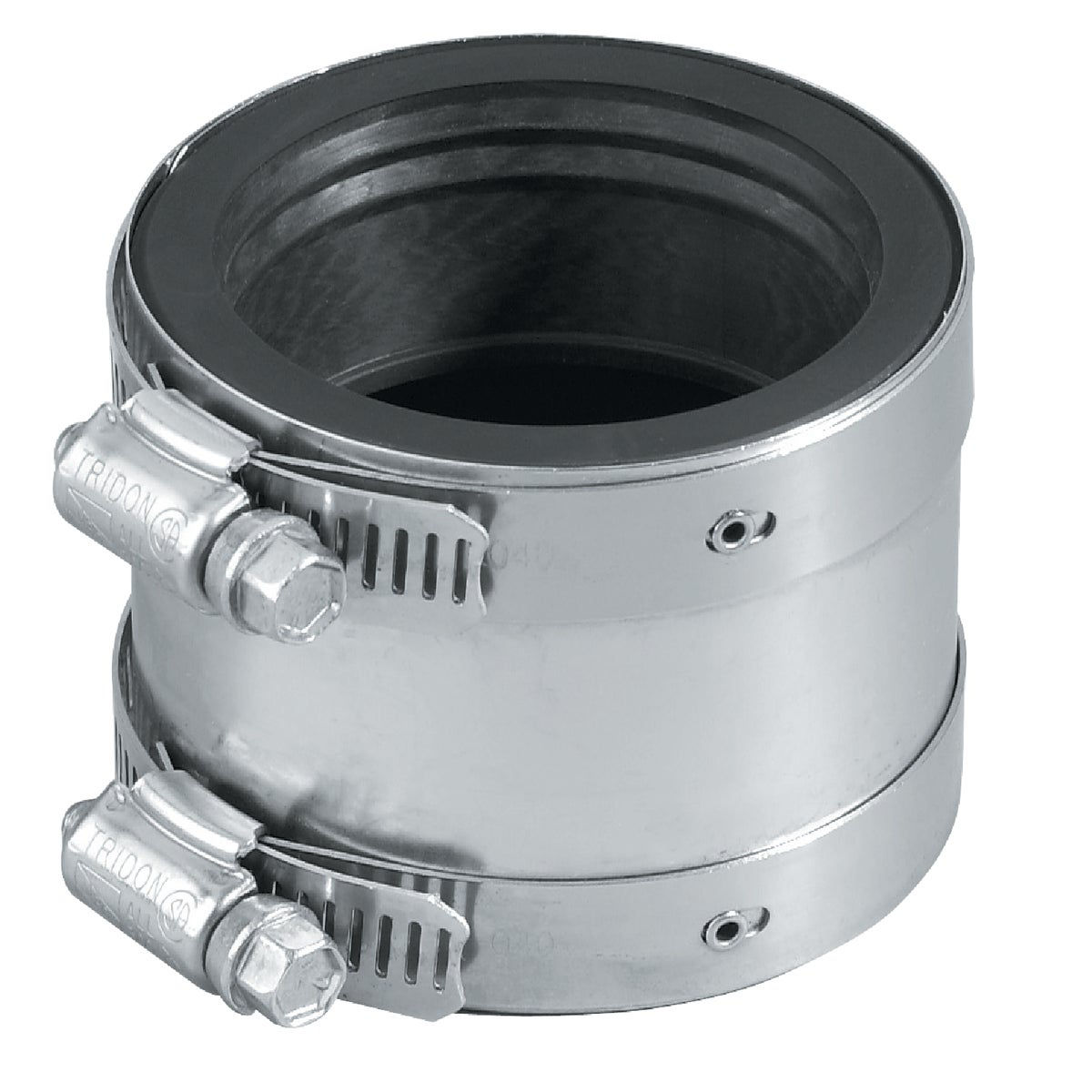 Proflex 4 In. x 4 In. PVC Shielded Coupling – Cast-Iron to Plastic, Steel, Extra-Heavy Cast Iron