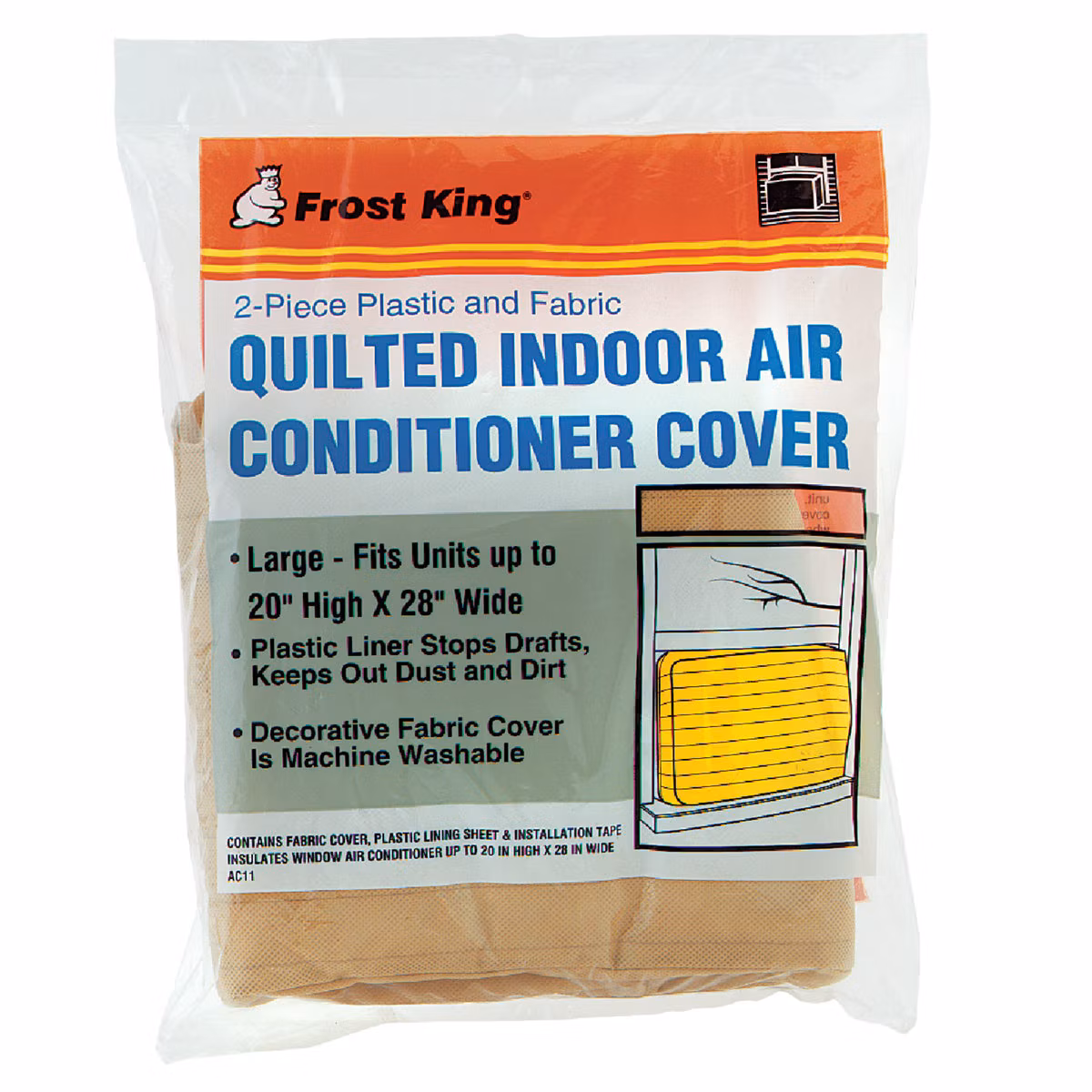 Frost King 20 In. x 28 In. Rectangle Beige Air Conditioner Cover