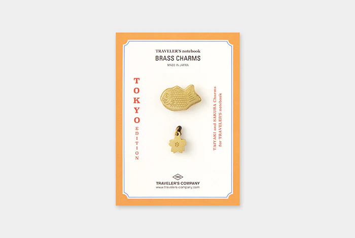 TRAVELER’S Limited Edition Tokyo Notebook Brass Charm
