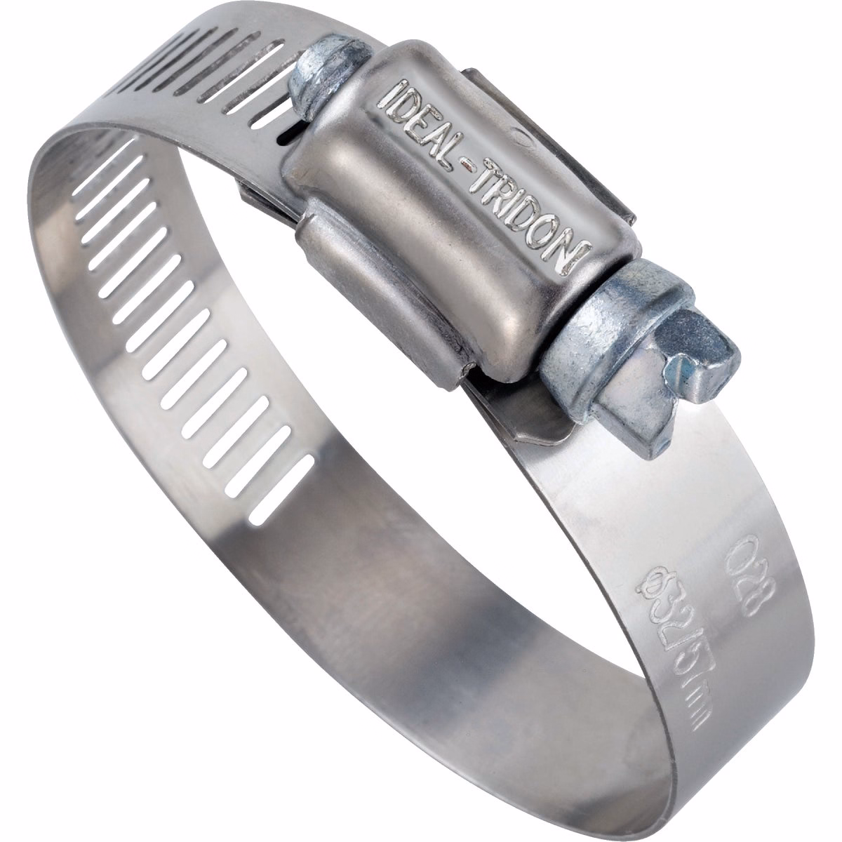 Ideal 2 In. – 3 In. 57 Stainless Steel Hose Clamp with Zinc-Plated Carbon Steel Screw