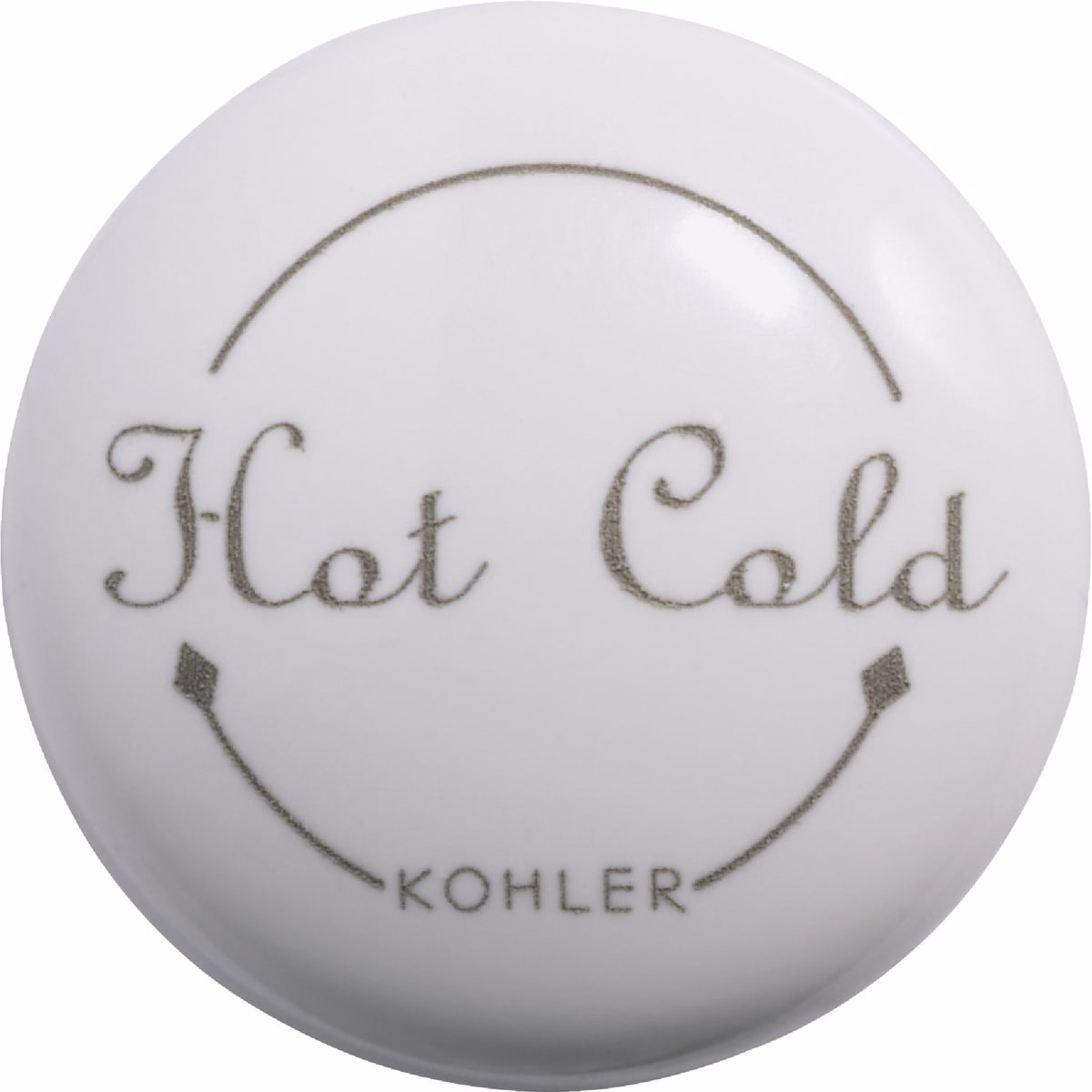 Kohler Fairfax White Single Handle Button