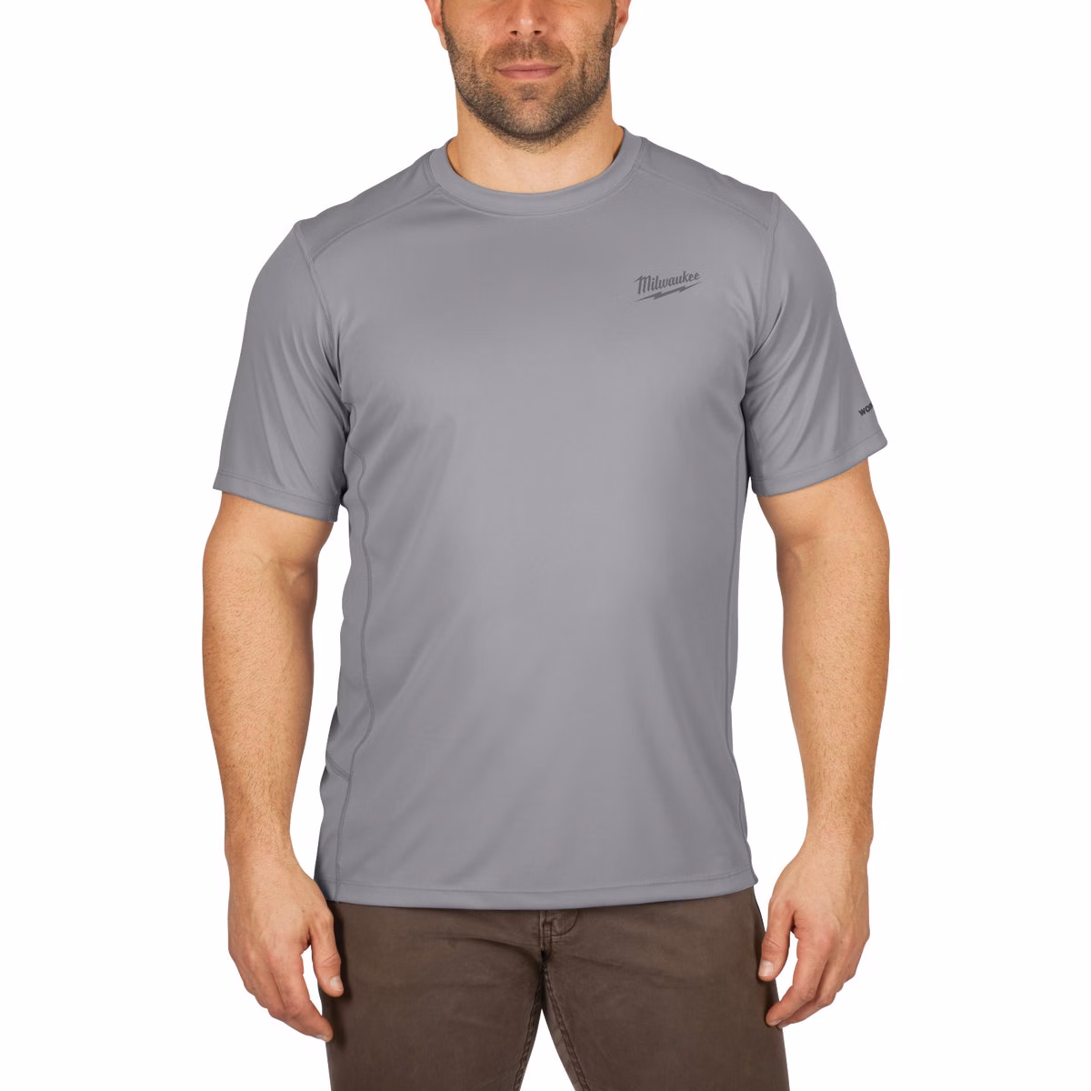 Milwaukee Workskin 2XL Gray Short Sleeve Men's Lightweight Performance Shirt
