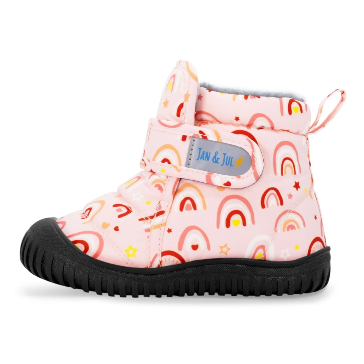 Jan & Jul Kids Toasty-Dry Boots/Booties – Pink Rainbow