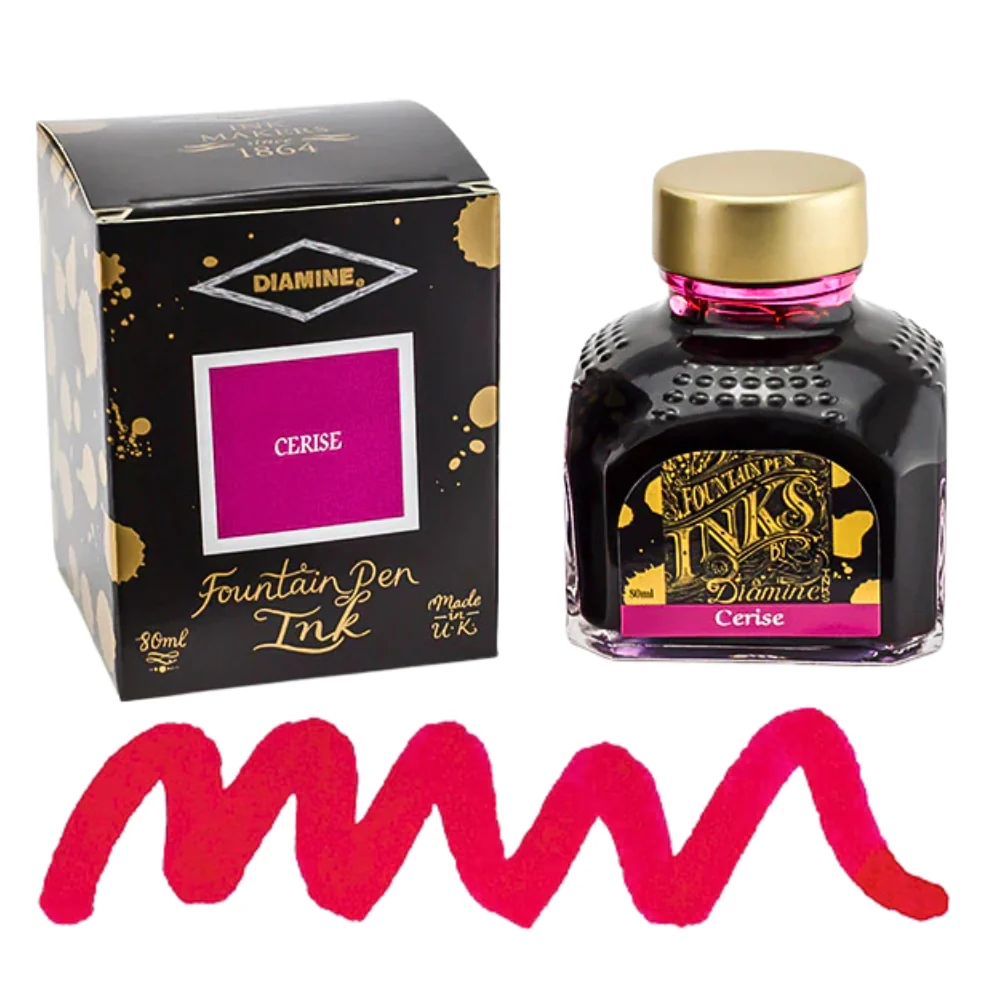 Diamine Ink Bottle 80ml — Pink Colours