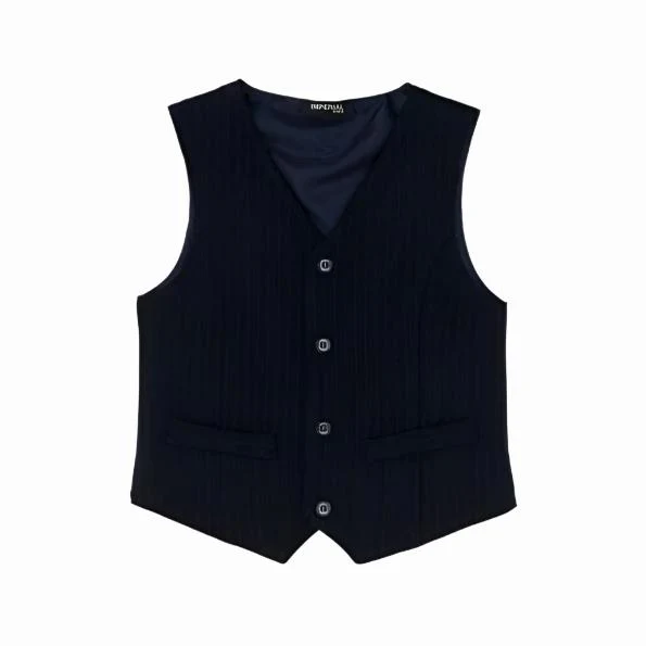 Imperial Kids Boy Vest – Navy Blue 8-9Y