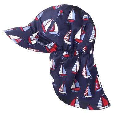 Jojo Maman Bebe Boys Boat Flap Sun Hat