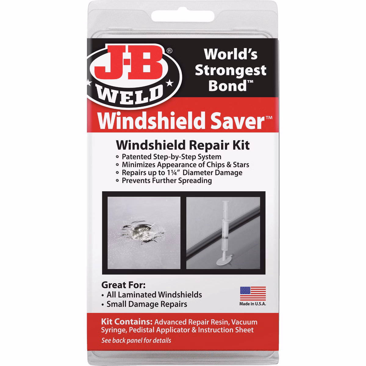 J-B Weld Windshield Saver Windshield Repair Kit
