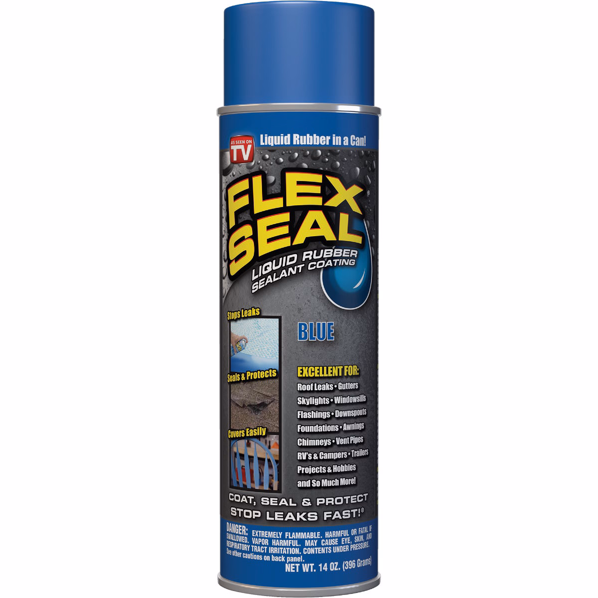 FLEX SEAL 14 Oz. Spray Rubber Sealant, Blue