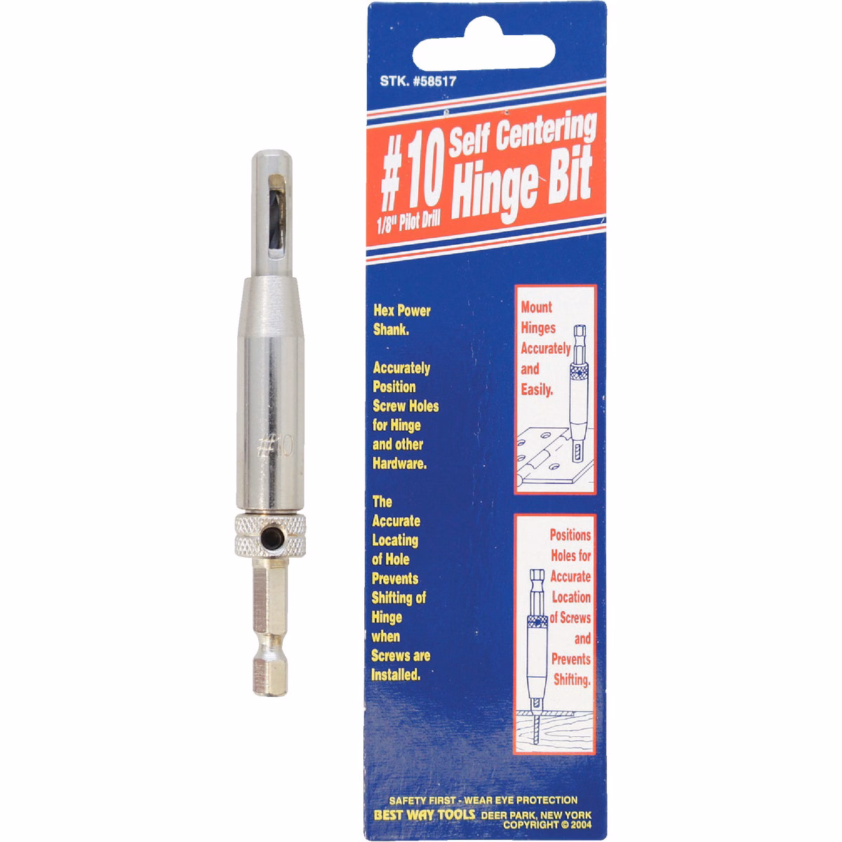 Best Way Tools #10 1/8 In. Hinge Drill Bit