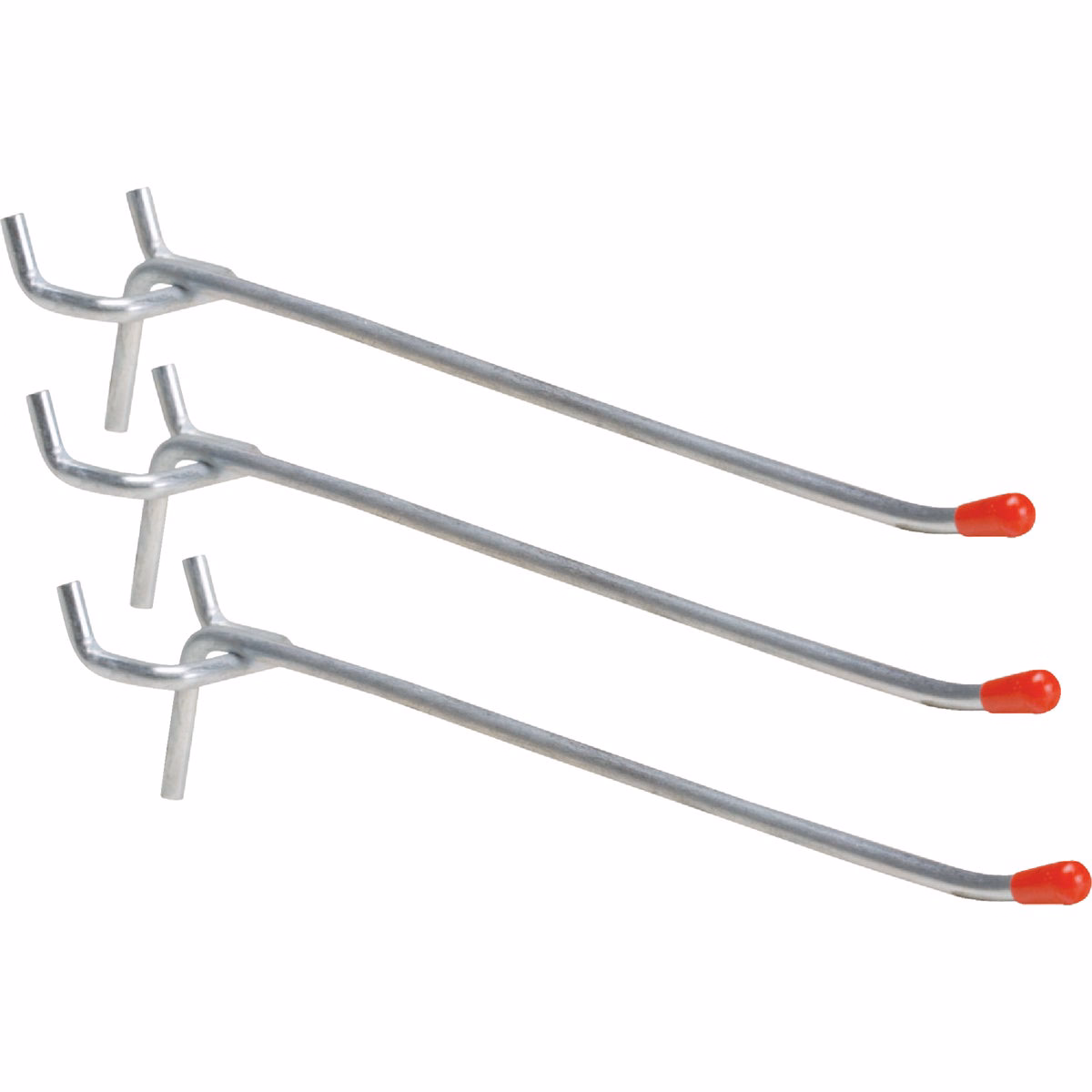 6 In. Light Duty Safety Tip Straight Pegboard Hook (3-Count)