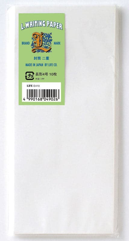 Life ‘L brand’ J Envelopes 9x21cm — Pack of 10