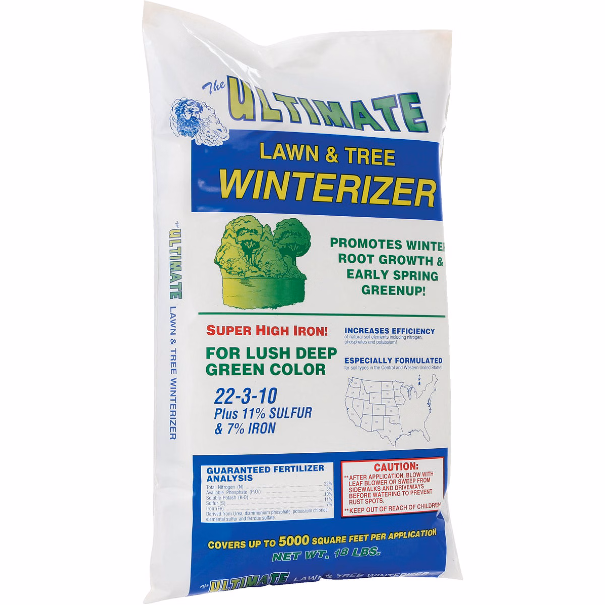 Ultimate 18 Lb. 5000 Sq. Ft. 22-3-10 Lawn And Tree Winterizer Fall Fertilizer