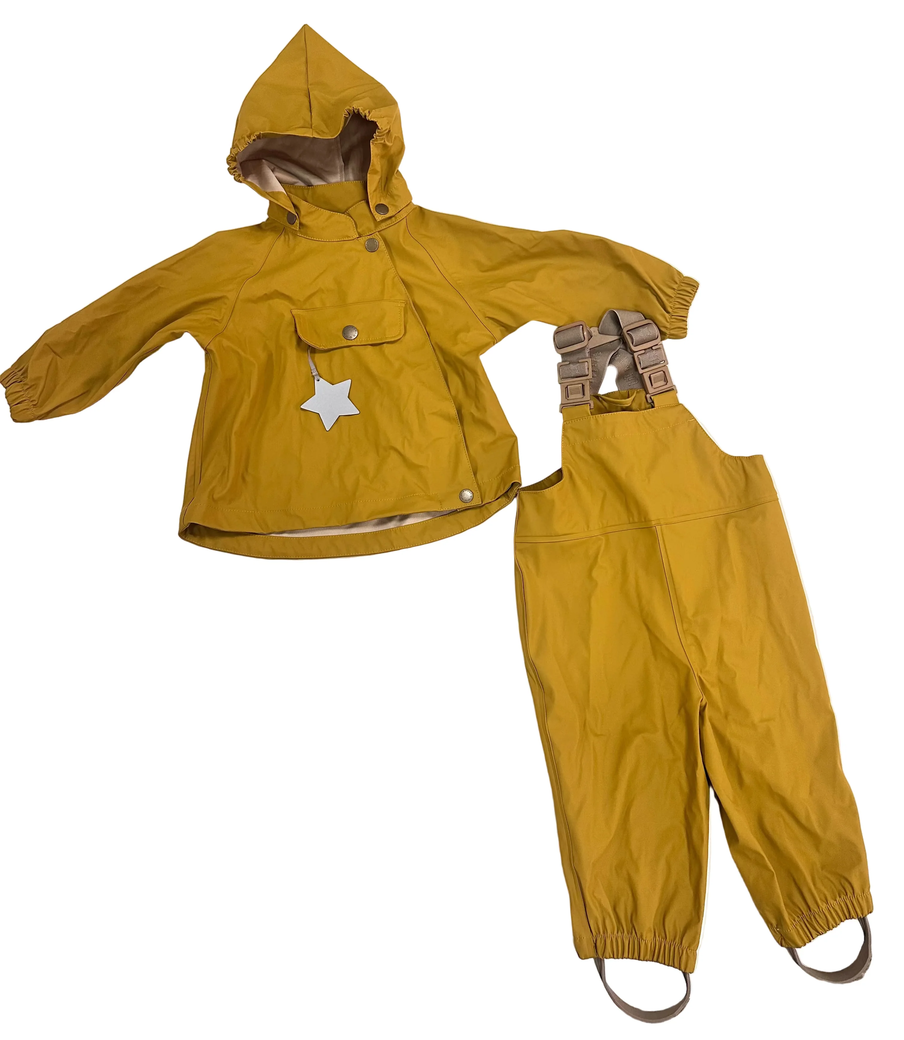 MINI A TURE Baby MATWAINIS Rain Set – Dried Tobacco