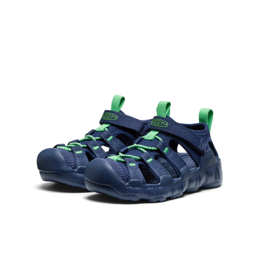 KEEN Kids Hyperport H2 Extra Cushy Sandal – NAVAL ACADEMY/VIBRANT GREEN