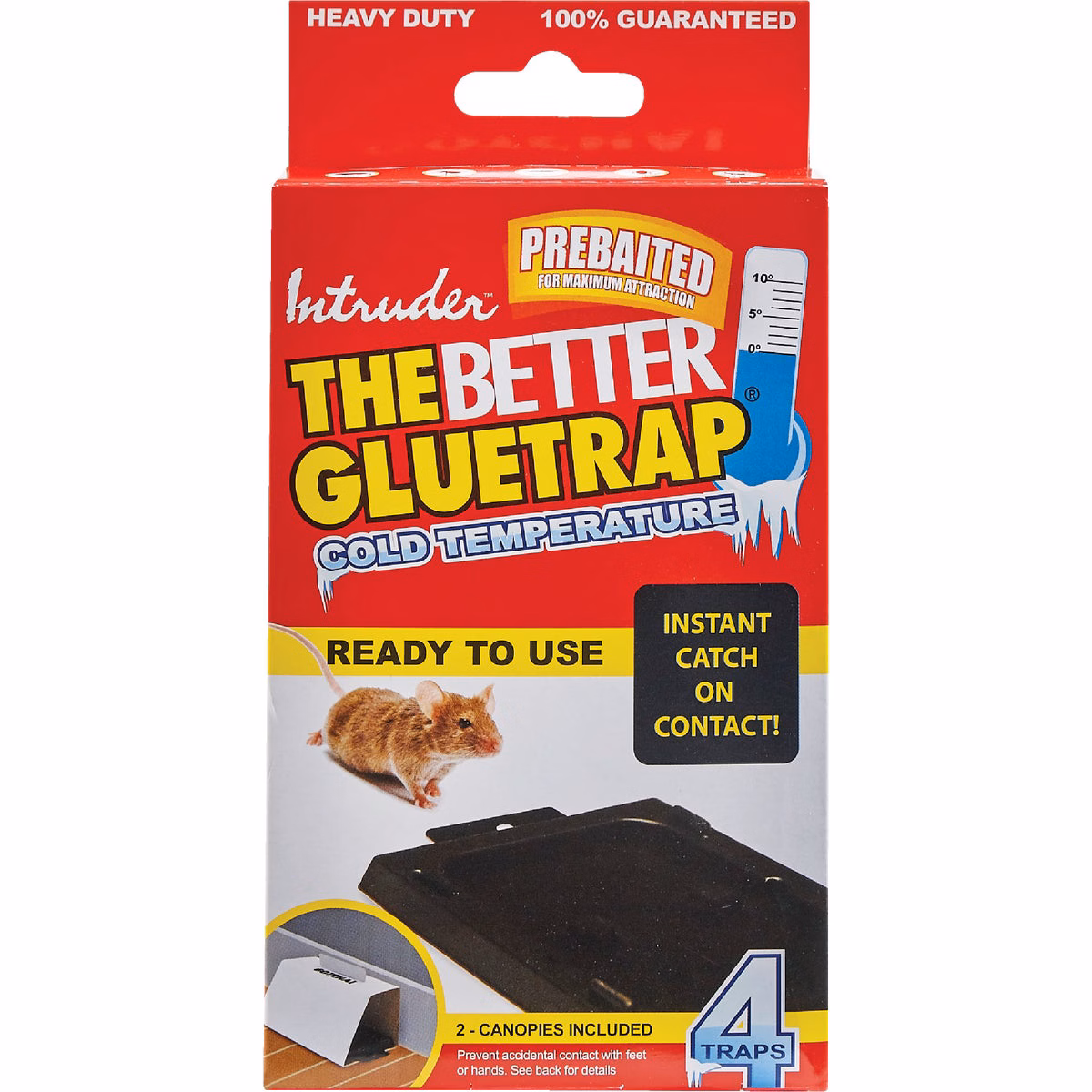 Intruder The Better Glue Trap Cold Temperature Mouse Trap (4-Pack)