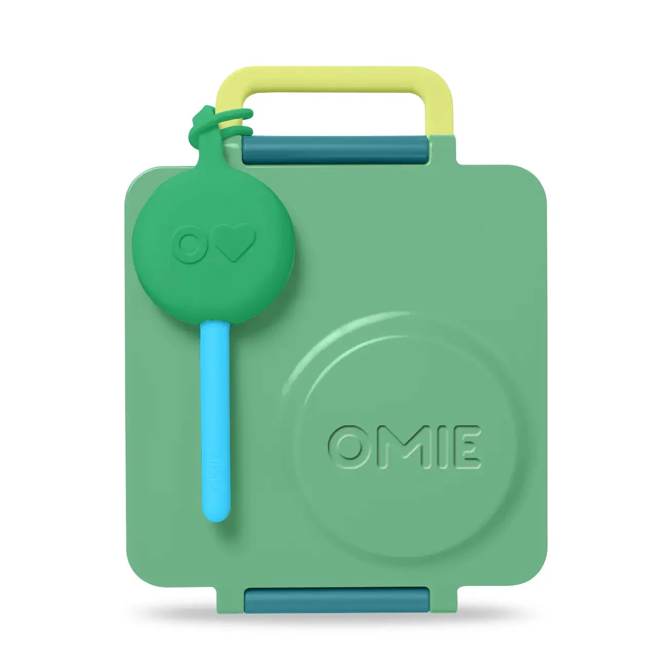 OmieBox Lunch Box with Fork, Spoon + Pod Set – Meadow 3-7Y