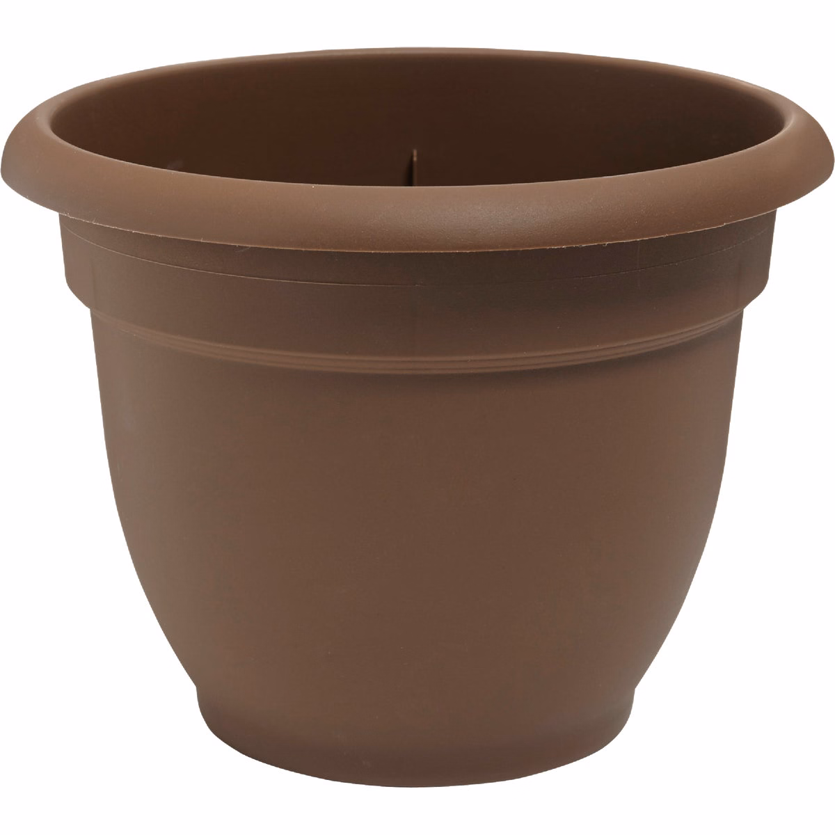 Bloem Ariana 6.5 In. H. x 6 In. Dia. Plastic Self Watering Chocolate Planter