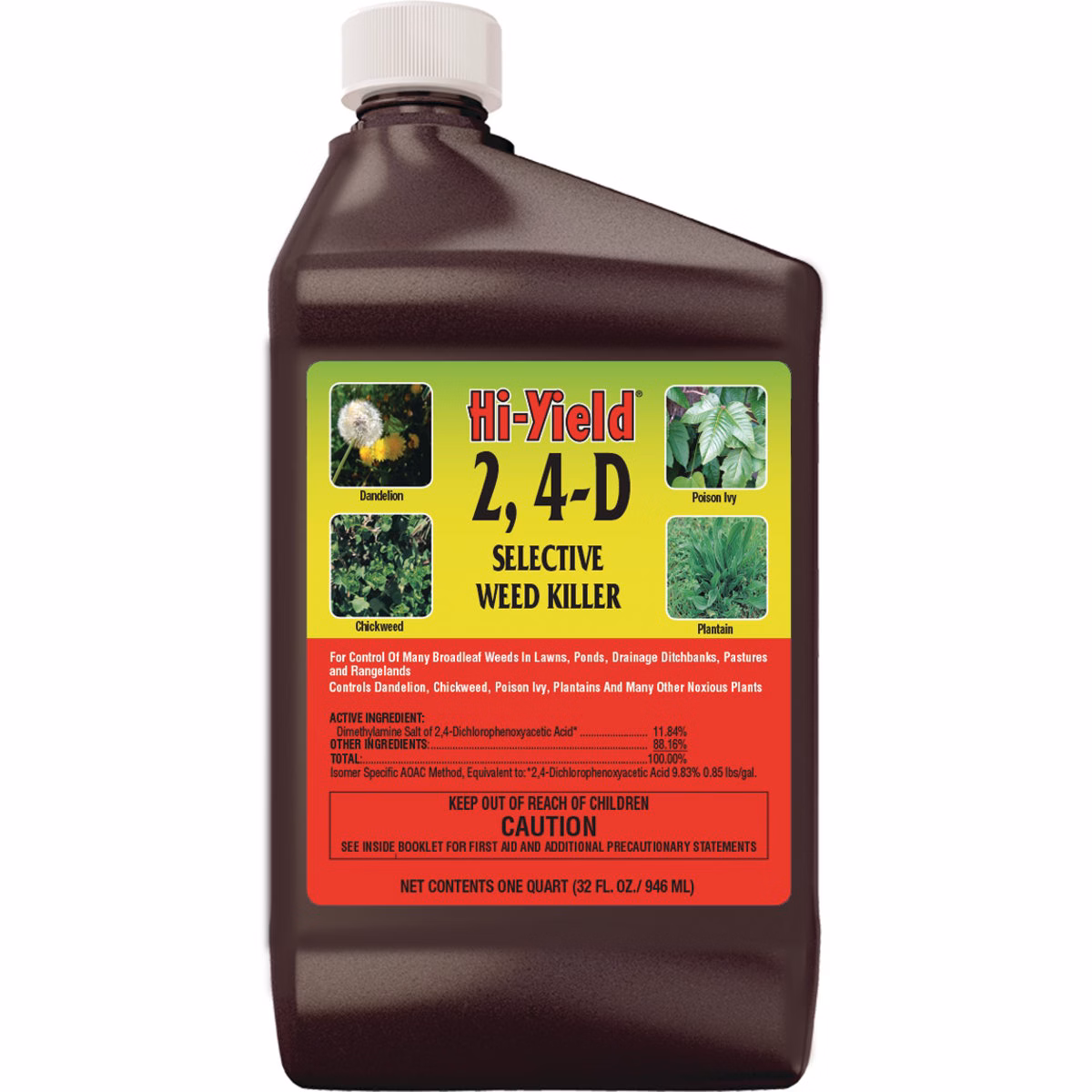Hi-Yield 2, 4-D 32 Oz. Concentrate Selective Weed Killer
