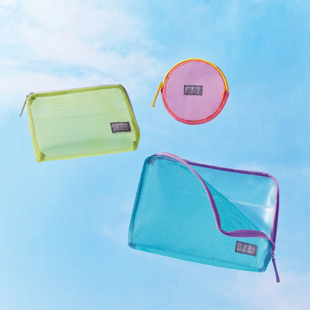 KING JIM FLATTY SHEER Semi-Transparent Pouch