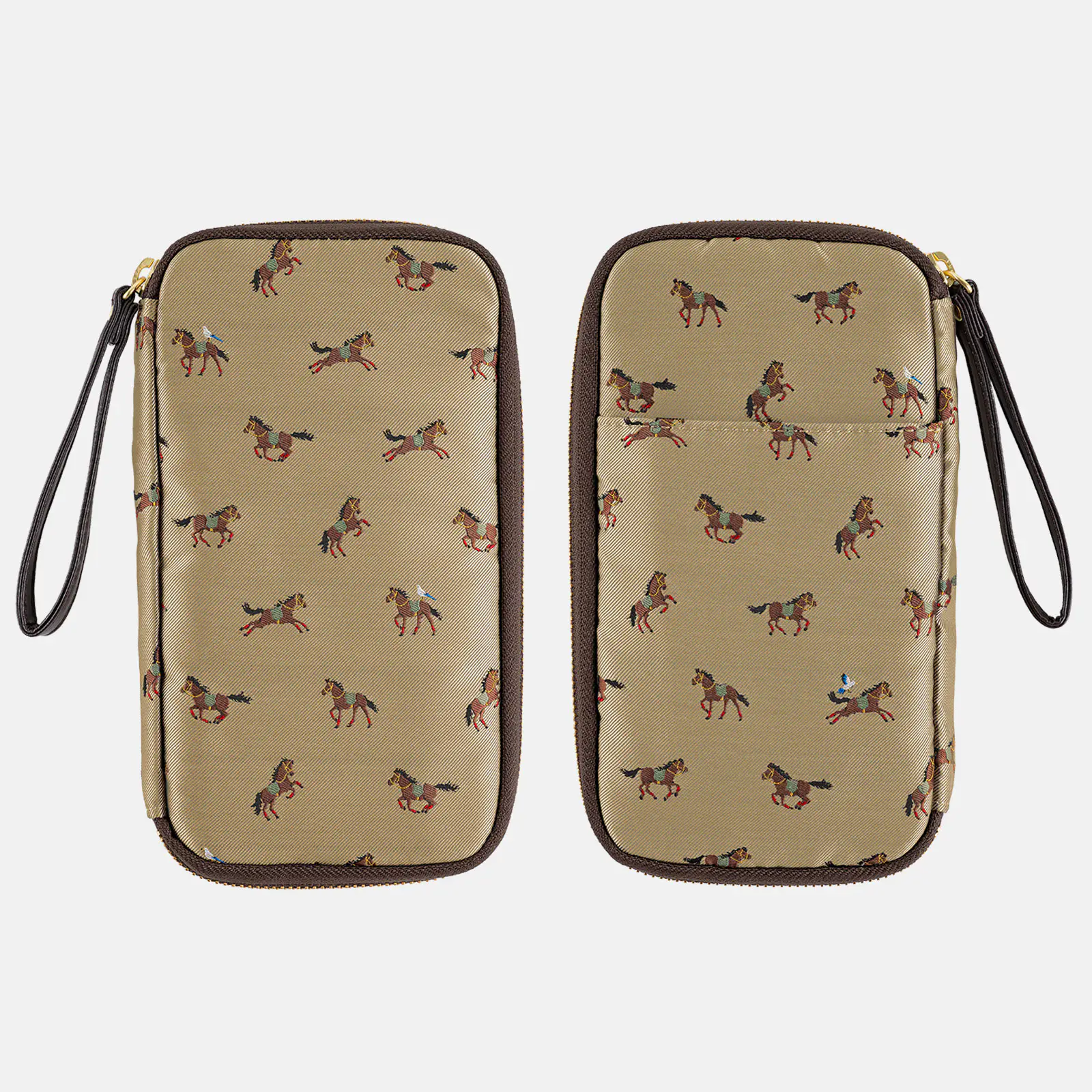Hobonichi 2026 Accessories: Small Drawer Pouch (Bow & Tie – Galloping Horses)
