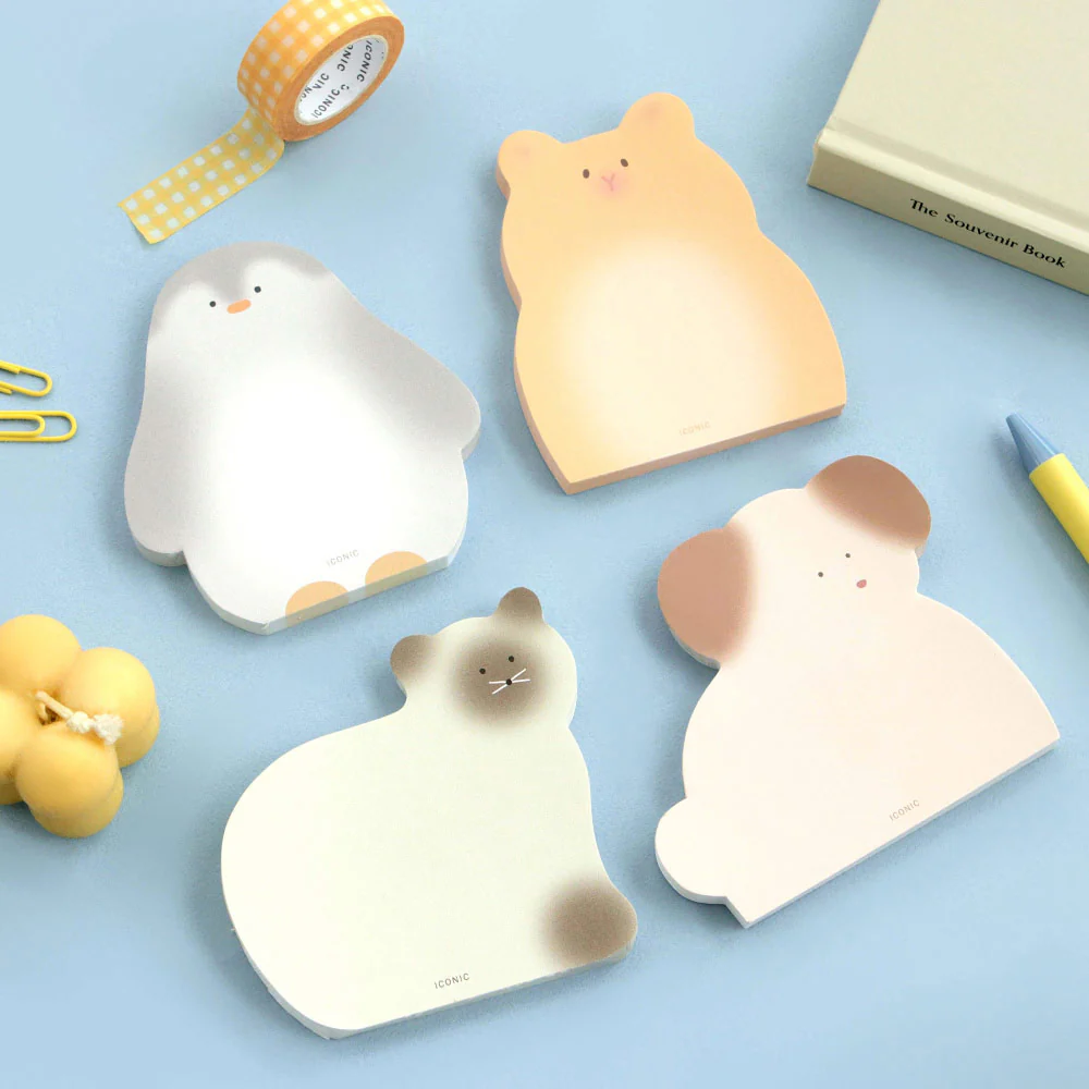 Iconic Animal Memo Pad (60 Tear-Off Sheets)