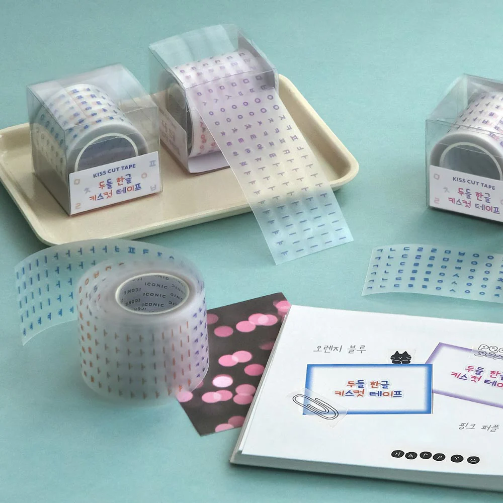 Iconic Doodle Hangeul Kiss-Cut Sticker Roll